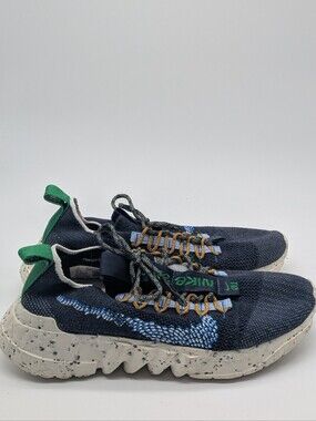 Nike Space Hippie 01 Obsidian Signal Blue Crater Foam DJ3056-400 Men's Size 9